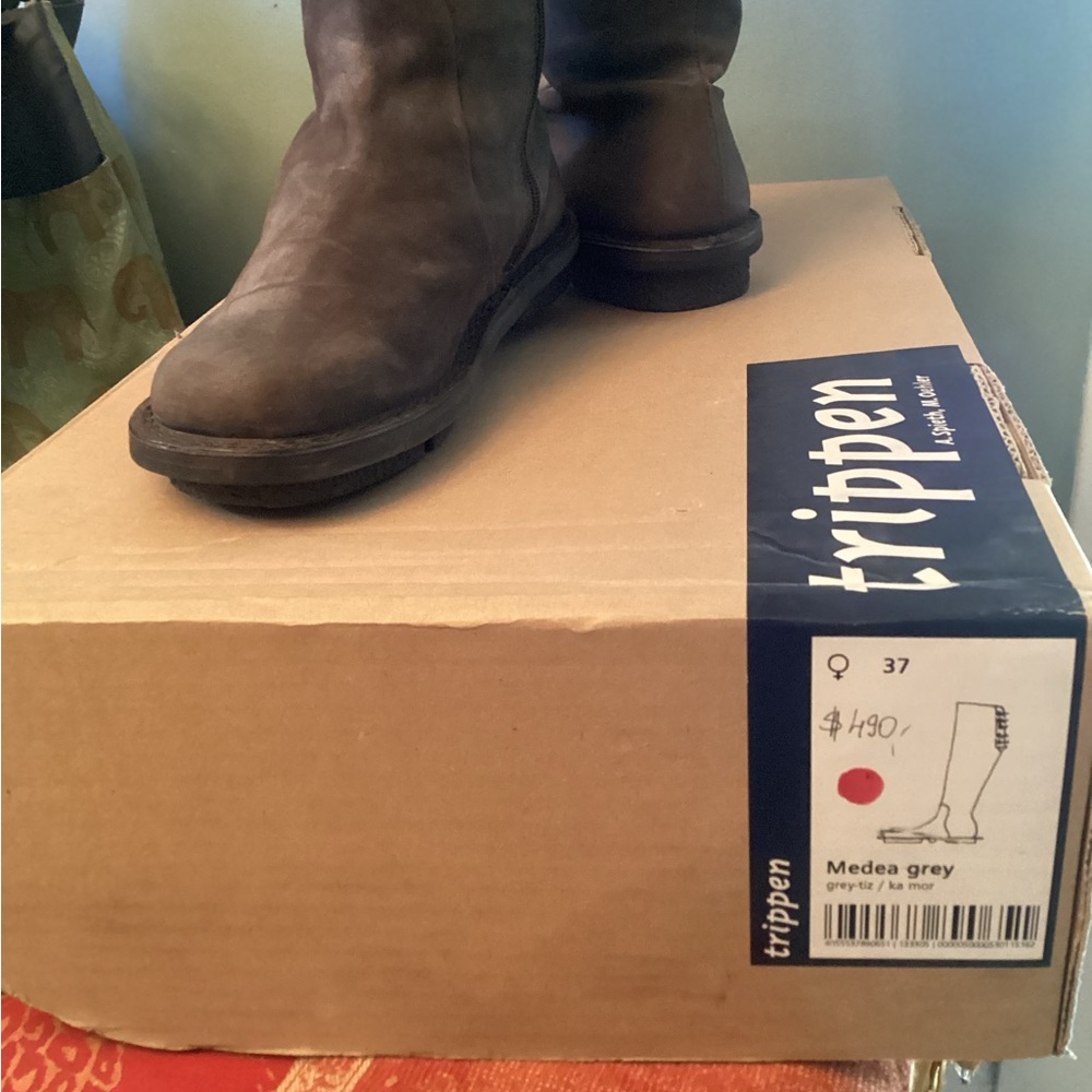 Trippen Tall Grey Boots